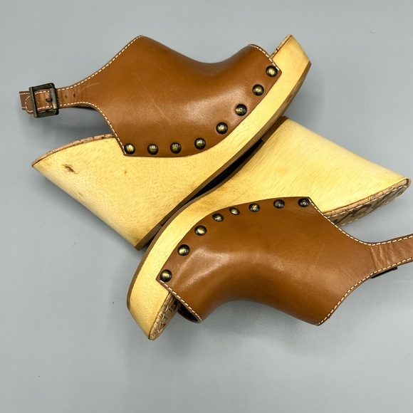 Sam Edelman Camilla Women's Wooden Heeled Platform Wedge Sandal - Picture 4 of 8